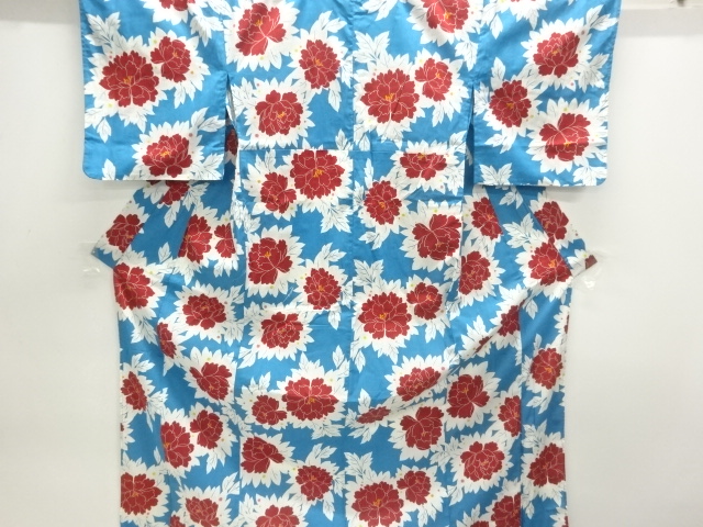 JAPANESE KIMONO / YUKATA / COTTON / PEONY